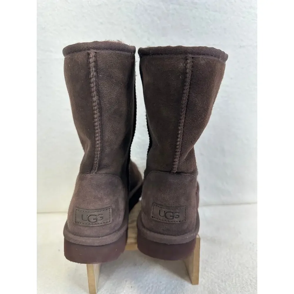 UGG Classic II Genuine Shearling Lined Short Boot Burnt Cedar SZ 9